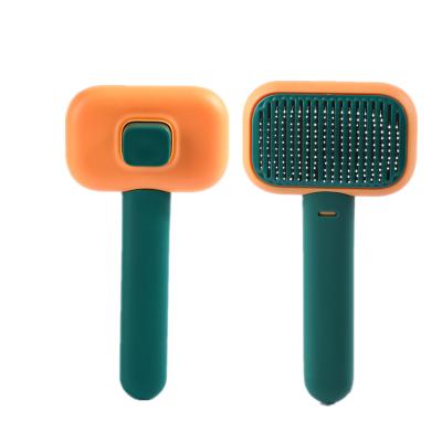 China Cats and Dogs Viable Remove Hair One Button Floating Automatic Hair Removal 135 Degree Tilt and Comfortable Pet Hair Removal Comb for sale