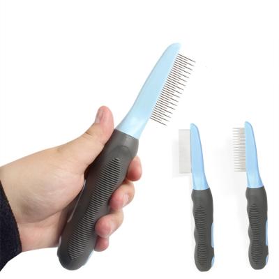 China Sustainable Pet Supplies Fading Beauty And Lice Removal Cat Long And Short Row Needle And Universal Dog Comb for sale