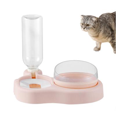 China Viable Senior Pet Supplies Double Cat Bowl Neck Protection Drinking Water Bowl Dog Cat Anti-Spill Feeding Water Bowl Wholesale for sale