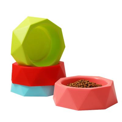 China New Viable Resin Cats And Dogs Feeding Pet Drinking Bowl Large Diameter Pet Slow Food Bowl for sale