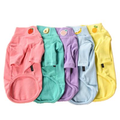 China Sustainable main pet supplies wholesale two-legged spring and fall dogs and cats leisure sports style sweater pet base clothes for sale