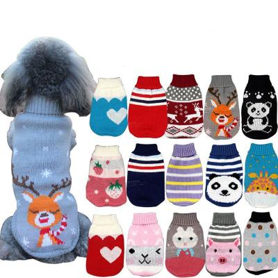 China Main viable pet supplies new style pet sweater autumn wool sweater pet clothes and winter cat and dog wholesale pet clothes for sale