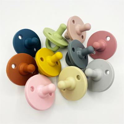 China BPA Free White Pacifiers Food Grade Eco Friendly Silicone Baby Dummy Pacifier Customized for sale