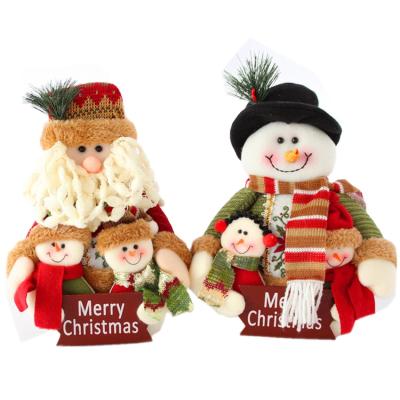 China Christmast Ornament Wholesale Family Portrait Elderly Christmas Dolls Christmas Gifts Christmas Snowman Decorations for sale