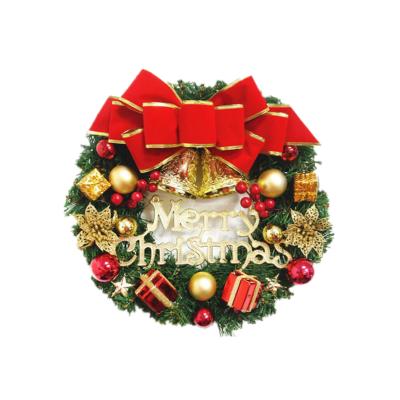 China Wholesale Durable Merry Christmas Wreath Window Decoration Door Hanging Teng Strip Venue Arrange Christmas Ornaments for sale