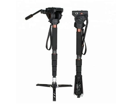 China Professional Carbon Fiber Video Monopod Kit Compatible DSLR And Camcorder with Case for Photography for sale