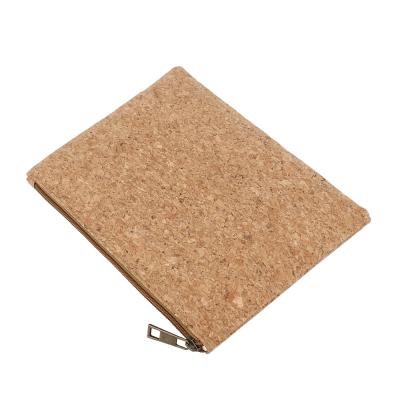 China England style eco friendly natural cork make up waterproof cheap price cork toiletry bag bag wooden cork bag for sale