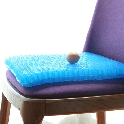 China Hot Selling Massage Hip Back Support Honeycomb Cushion Egg Seat Gel Cooling Pad for Car Office Chair Outdoor Cushion for sale