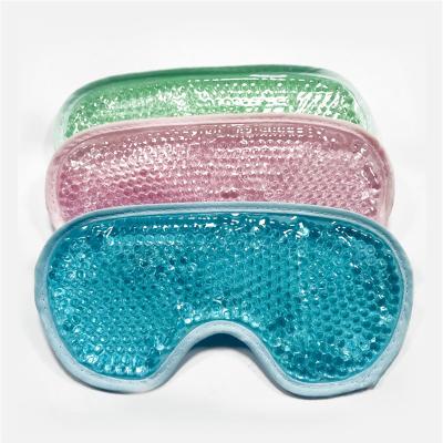 China Wholesale Comfy Eye Mask Gel Sleeping Ball PVC Plush Compress Heating Ice Compress Beauty Sleep Cold-Hot Eye Mask for sale