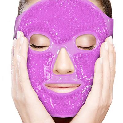 China 2023 New Arrival Comfortable Hot Cold Compress Plush PVC Mask Gel Compress Beauty Cooling Comfortable Ice Face Mask for sale