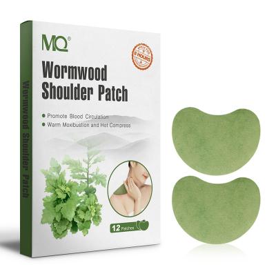 China Hot And Cold Packed 12pcs/box High Quality Chinese Herbal Pain Relief Neck Wormwood Shoulder Muscle Pain Relief 2022 Plaster Patch for sale