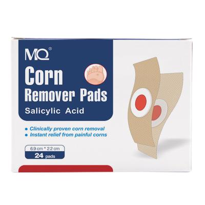 China Private Label Custom 24/36/48 Pcs Per Box No Pain Salicylic Acid Powder Chicken Eye Patch Foot Remover Corn Plaster Pad MQ-JYT for sale