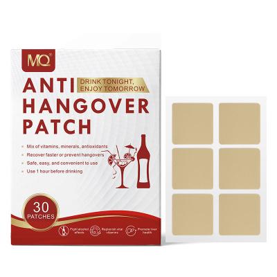 China Private Label Wholesale OEM Party Percutaneous Vitamin B B12 Anti Alcohol Hangover Complex Anti Hangover Patch for sale