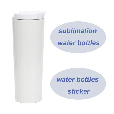 China Viable Wholesale White Black Water Bottle Sticker Stainless Steel Water Bottle Sublimation Water Bottles Insulated for sale