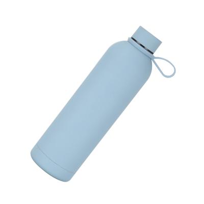 China Wholesale Custom Viable Vacuum Stainless Steel Water Bottles With Handle Water Bottle With Strap In Stock Stainless Steel Water Bottle for sale