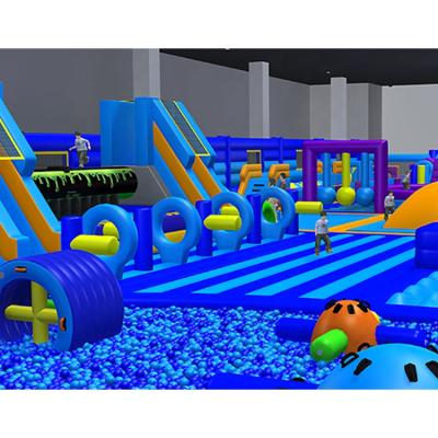 China Cheer Fun Inflatable Bounce Park Giant Indoor Playground 1000SQM Inflatable Sports Theme Park for sale