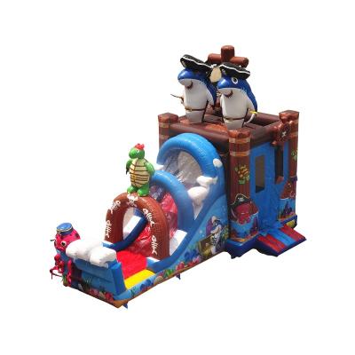 China Cheer Fun Lead Free China Pirate Themed Inflatable Bouncer Slide for sale