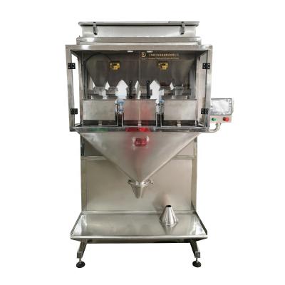 China Semi Automatic Vibratory Food Weighing Filler For Beans Nuts Grain Wheat Rice Spice for sale