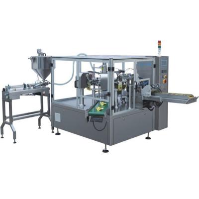 China Automatic Rice Vinegar Juice Food Fruit Liquid Rotary Packing Machine 100g 500g for sale