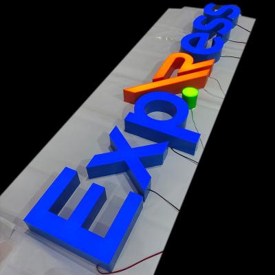 China Buildings Exterior Store Front Business Signs 3D Acrylic Company Illuminated Channel Letters Signage Front Lit Led Logo Letter Signs for sale