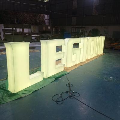 China Acrylic RGB Buildings Signage Manufacturers Business Full Large Led Letter Custom Led Sign for sale