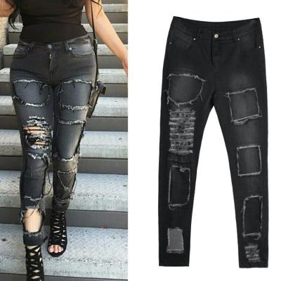 China 2019 Breathable Fashion Skinny Pantalones Women Jeans Slim Fit Denim Pants for sale