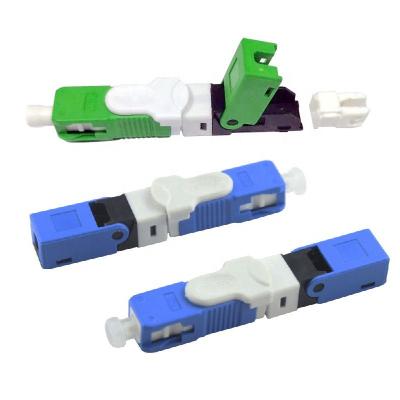 China FTTH SC UPC Quick Assemble Optical Connector For 0.9mm/2.0mm /3.0mm Splice Mechanicals Available for sale