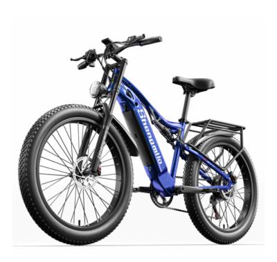 China Fashionable Stock 26 Inch Motor 48v 500w 15AH Bafang EU Poland Mountain Bike Snow Tire Electric Bicycle for sale