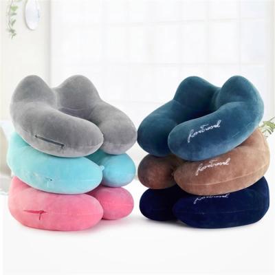 China Anti-Apnea Personalized U-Shape Memory Foam Travel Neck Pillow for sale