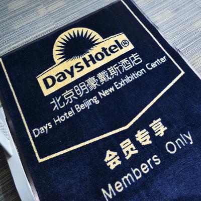 China Logo Washable Custom Printed Waterproof Non Slip Door Mat Welcome for sale