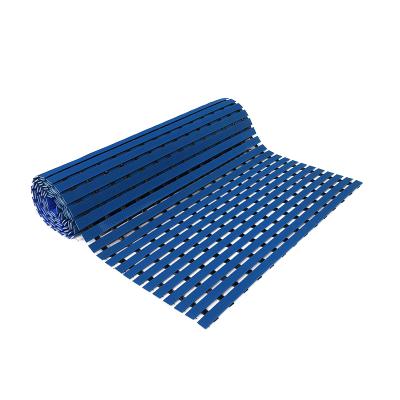 China Customized Viable Size Drainage Waterproof Vinyl PVC Material Door Mat Bath And Toilet Floor Mat for sale