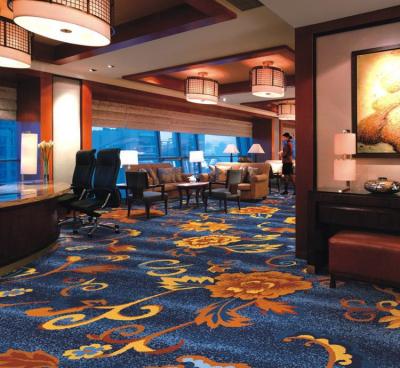 China CLASSIC 80% wool 20% axminster nylon printed carpet for hotel broadloom carpet for sale