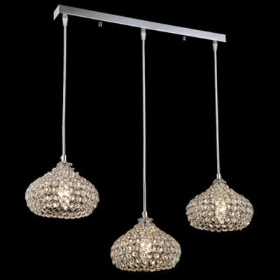 China European Residential Crystal Dining American Crystal Pendant Light Living Room 3 Heads Chandelier Chandelier for sale