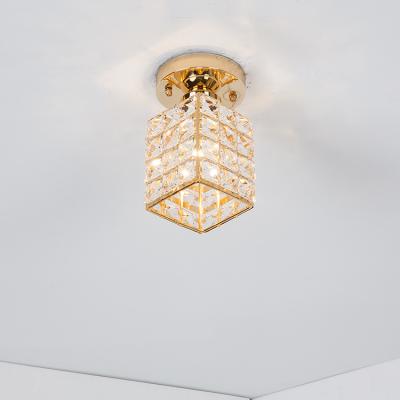 China Small Modern Crystal Aisle Ceiling Light Crystal Lamp Led Hallway Lamp Living Room Light Dining Room Lamp Bedroom Light for sale