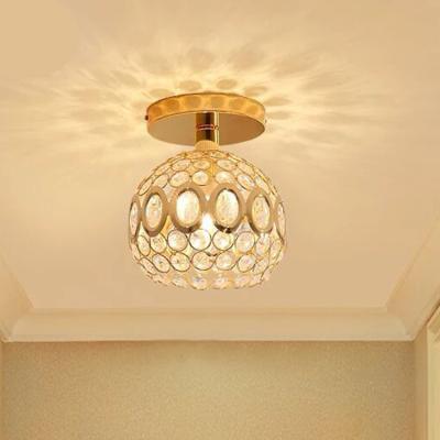 China Outdoor Mounted Crystal Ceiling Lamp Living Room Aisle Aisle LED Ceiling Chandelier Lights for sale