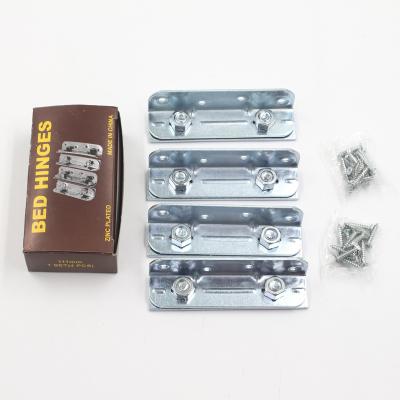 China Galvanized Bed Furniture Hardware Bed Connector Bed Hinge for sale