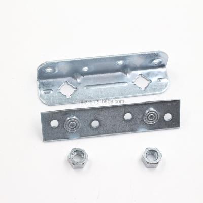 China sofa bed hinge folding bed hinge steel finish galvanized with fixed bolt and nuts 1sets per color box. 110MM for sale