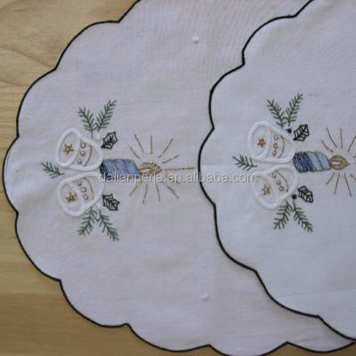 China Stocked High Quality Christmas Embroidered Sales Promotion Place Mat for sale