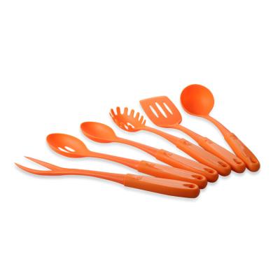 China Sustainable orange cookware set kitchenware set for cooking baking for sale