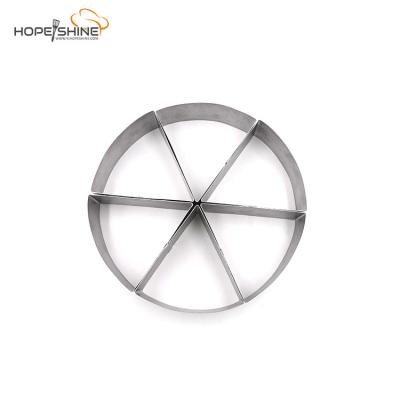 China Triangle Stainless Steel Party Cake Mold Disposable Pizza Slice Cake Pan Baking Mold for sale