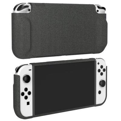 China Nintendo Switch oled console leather protective case with magnetic absorption function DSS-153 for sale