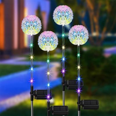 China Wholesale New Garden Lawn Decoration LED Light Insert Lawn/Garden Ground/Outdoor Waterproof Solar LED Dandelion Lights for sale