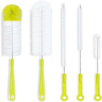 China Viable Bottle Brush Handle Cleaning 5pcs Long Play Brush Bong Washing Sports Water Bottle Pipe Glass Tube Remover Brush for sale