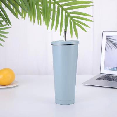 China Stocked 2022 New Fashion Stainless Steel Straw Cups for sale