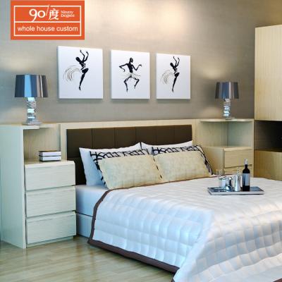 China Environmental Friendly Foshan Customized Modern Melamine And PVC Home Bedroom Furniture for sale