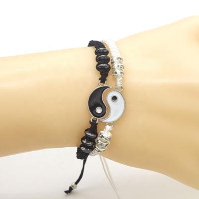 China Iyan Gift Taichi Best Friend Taichi Yin Yang Bracelet Couples Bracelets Environmental Friendly Handcrafted Pairs for sale