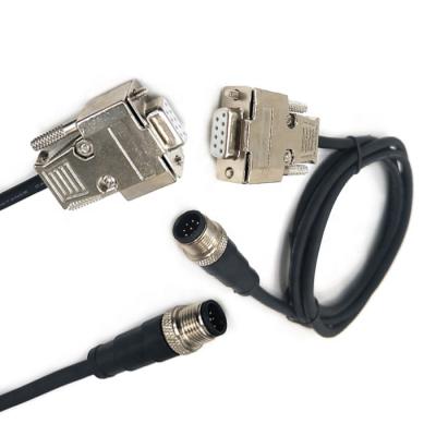 China Industry RS232 DB9 Female Connector To IP67 Over-Cast Type M12 8 Pin Waterproof Cable Assembled Cable for sale