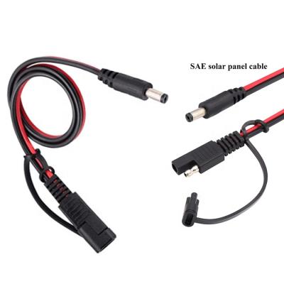 China Consumer Electronics DC 5.5mm x 2.1mm Male Adapter Cables to SAE Connectors Cable SAE Plug for RV Automotive Solar Panel for sale