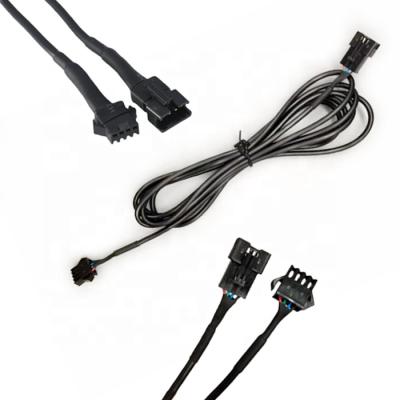 China Hot Sale 4 Pin Led Extens Black Silicone Home Appliance Wire JST-SM 2.5 Mm Pitch Assembly Wiring For RGB Artificial Intelligence for sale