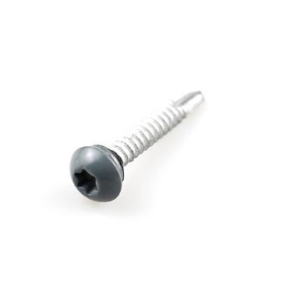 China Metric Torx Pan Head Self Drilling Tapping Screw Stainless Steel Bimetal Screw With Epdm Washer for sale